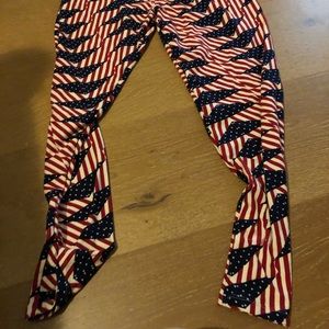 Lularoe 4th of July leggings. Tall and curvy.